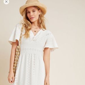 Anthropologie maxi eyelet dress.  Size small.